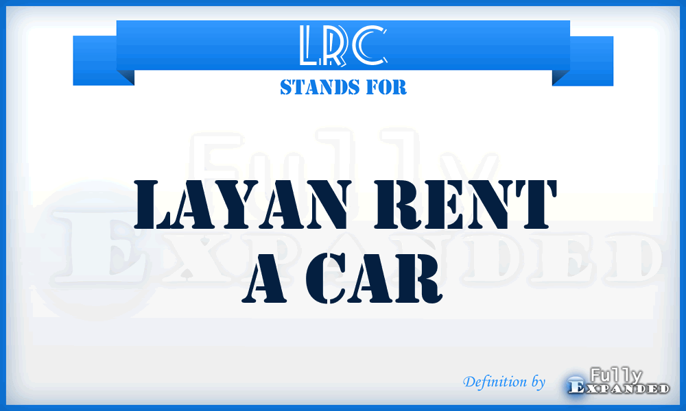 LRC - Layan Rent a Car