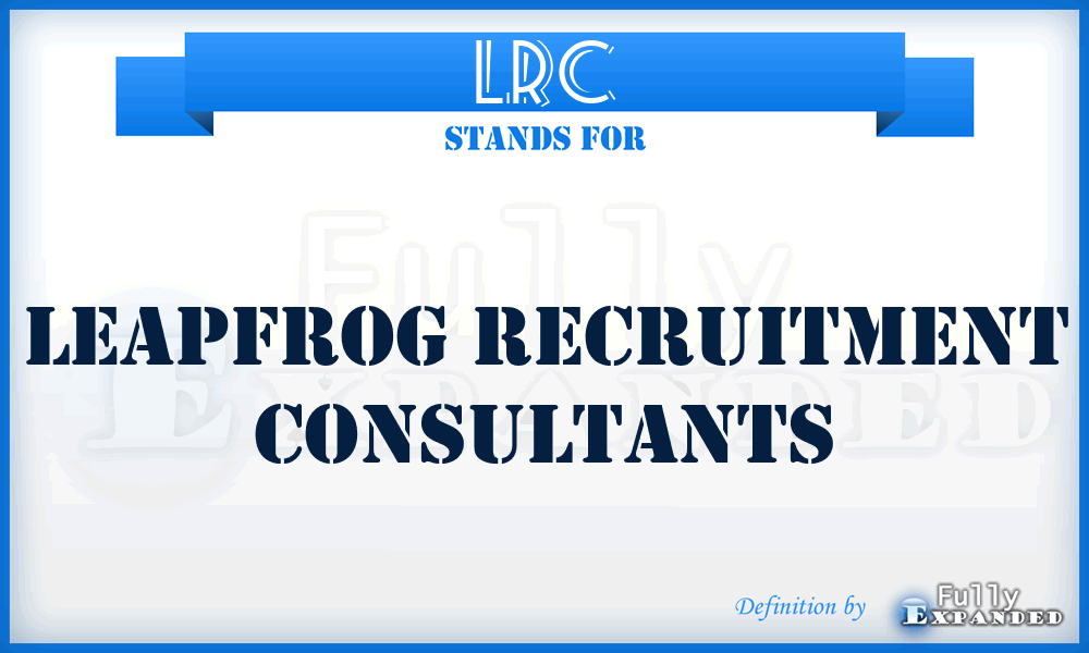 LRC - Leapfrog Recruitment Consultants