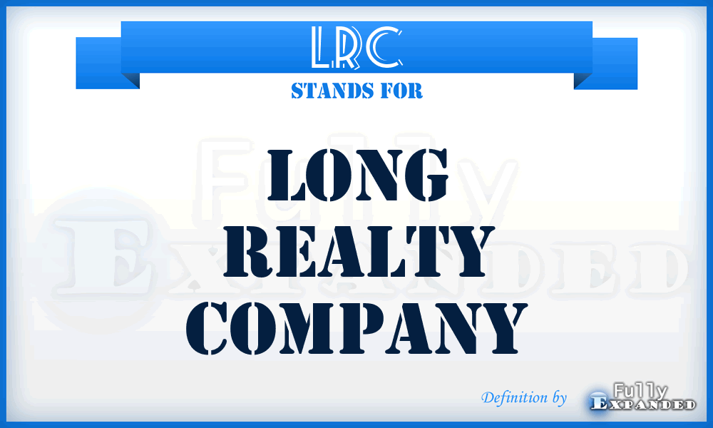 LRC - Long Realty Company