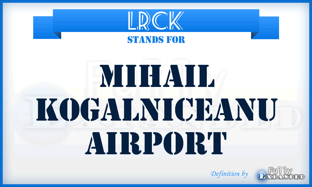 LRCK - Mihail Kogalniceanu airport