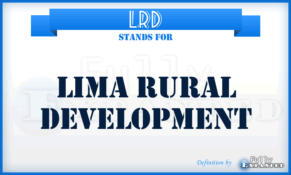 LRD - Lima Rural Development