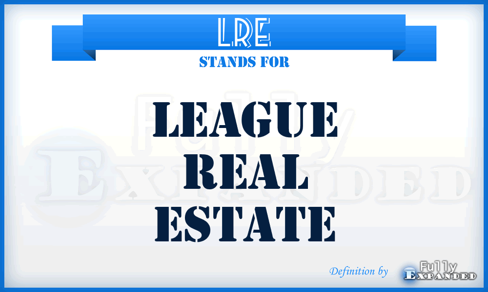 LRE - League Real Estate