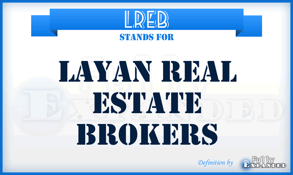 LREB - Layan Real Estate Brokers