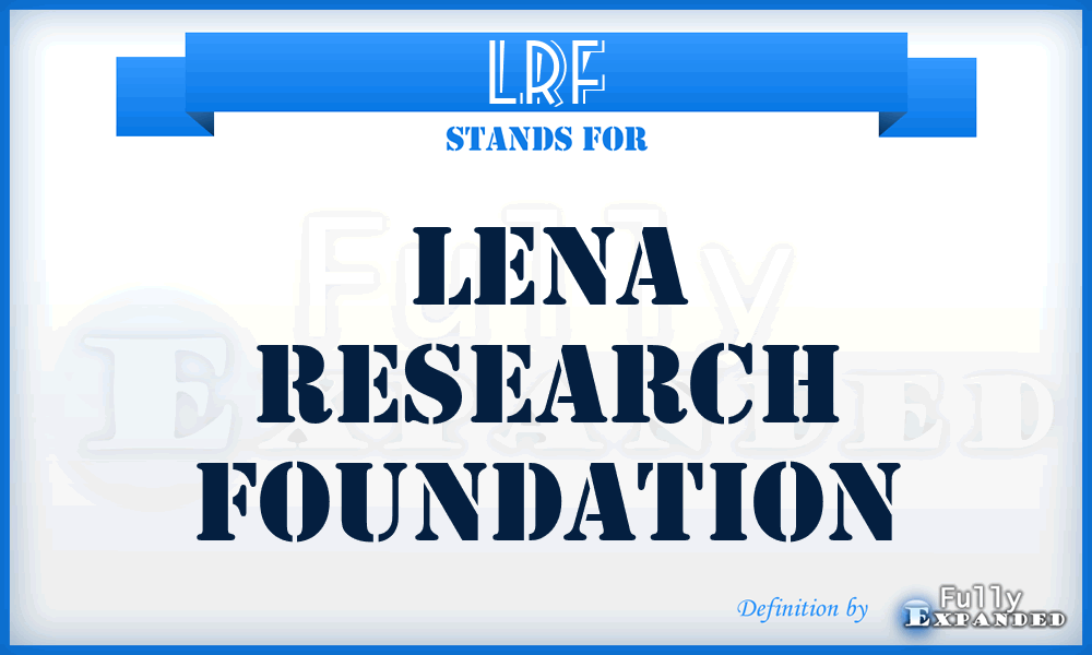 LRF - Lena Research Foundation