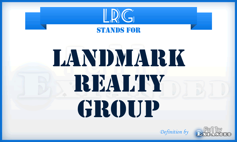LRG - Landmark Realty Group