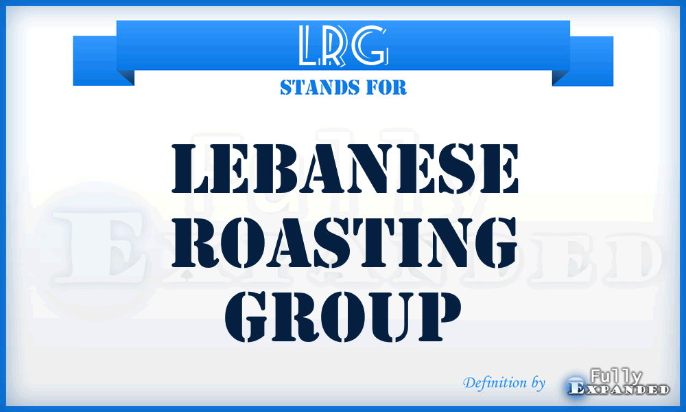 LRG - Lebanese Roasting Group