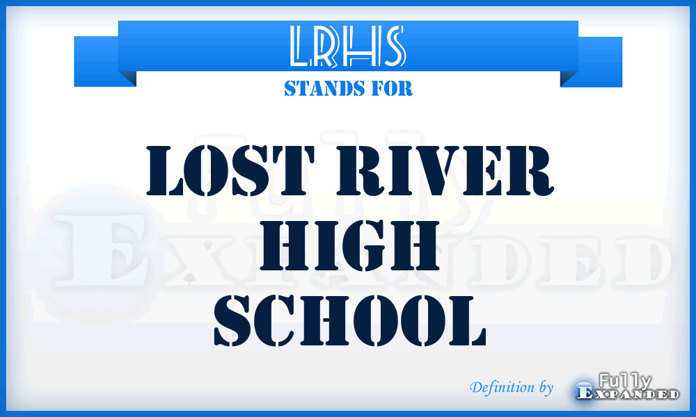 LRHS - Lost River High School