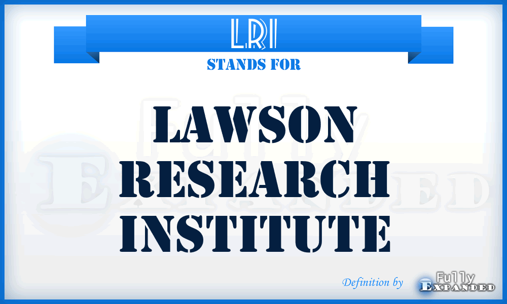 LRI - Lawson Research Institute
