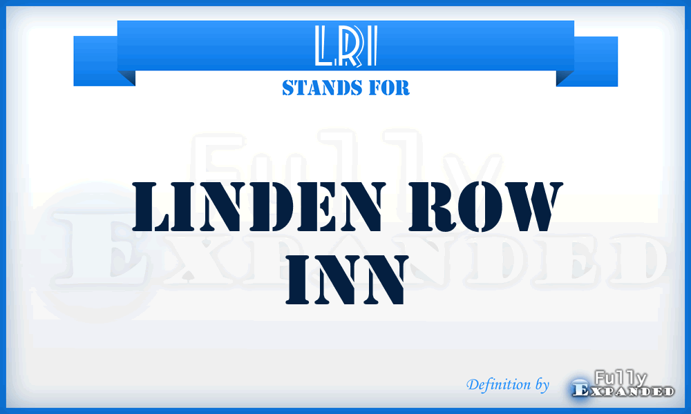 LRI - Linden Row Inn