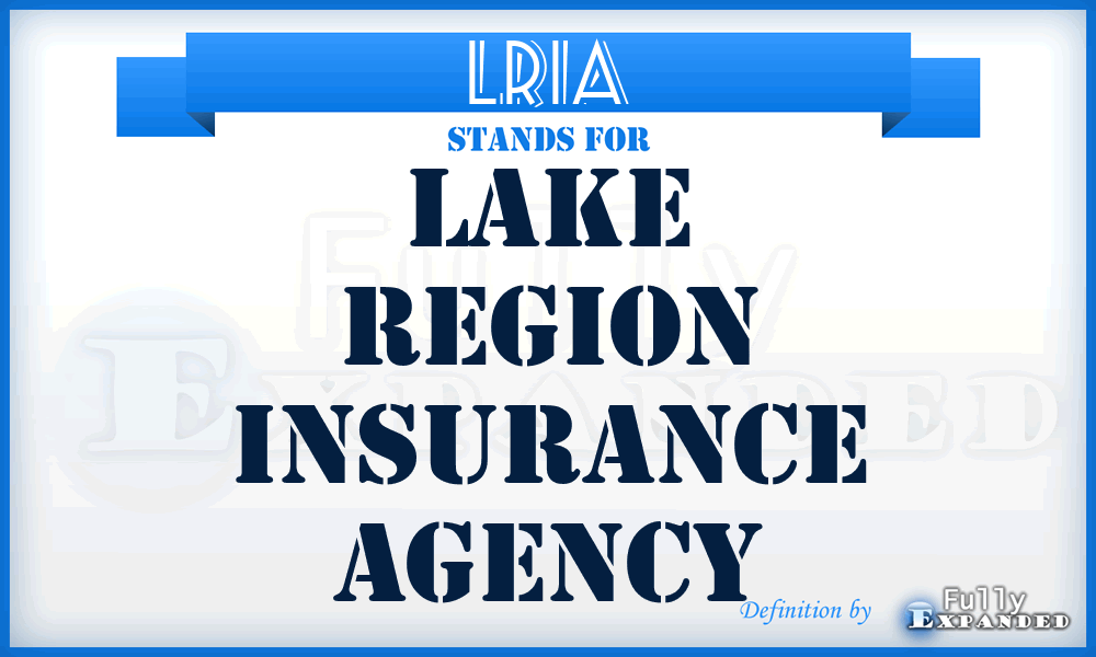 LRIA - Lake Region Insurance Agency