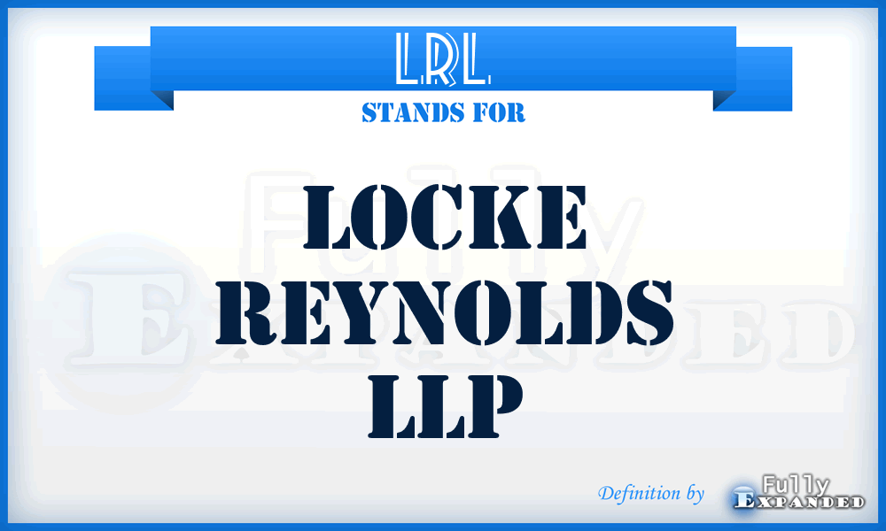 LRL - Locke Reynolds LLP