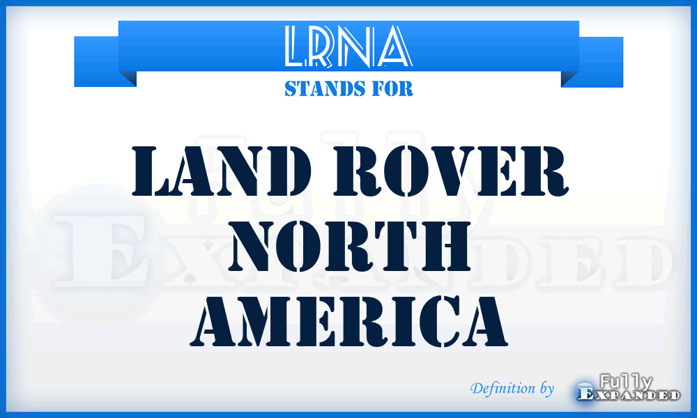 LRNA - Land Rover North America