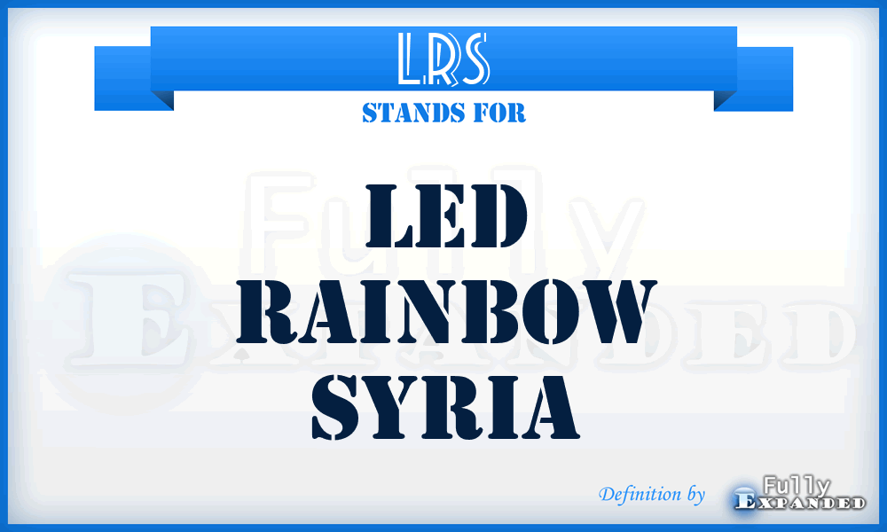 LRS - Led Rainbow Syria
