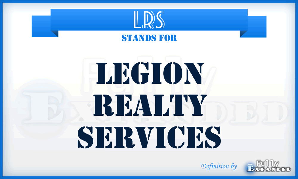 LRS - Legion Realty Services