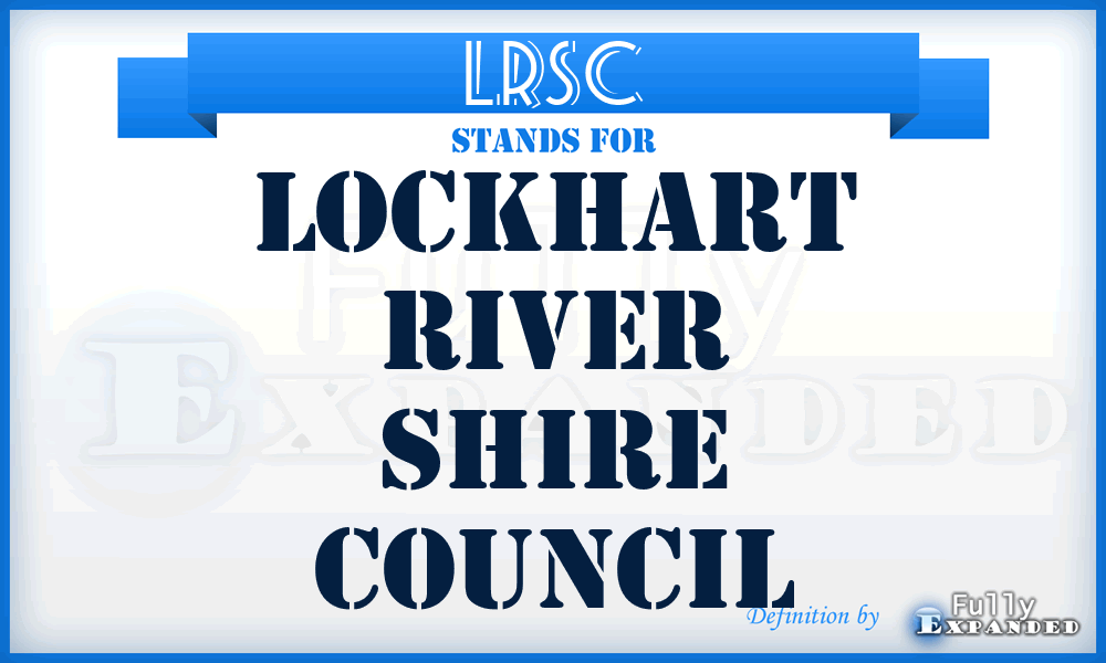 LRSC - Lockhart River Shire Council