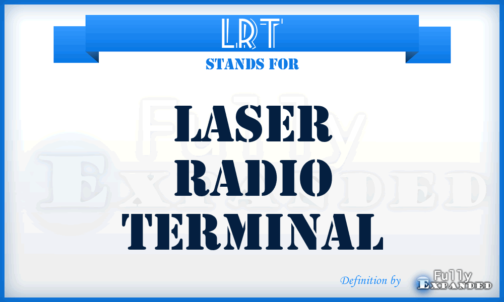 LRT - Laser Radio Terminal