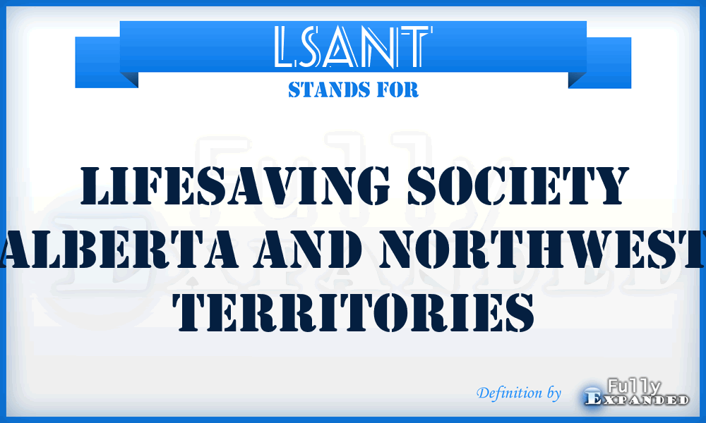 LSANT - Lifesaving Society Alberta and Northwest Territories