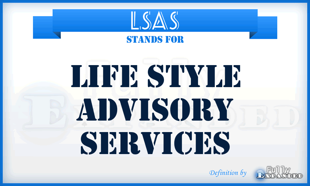 LSAS - Life Style Advisory Services