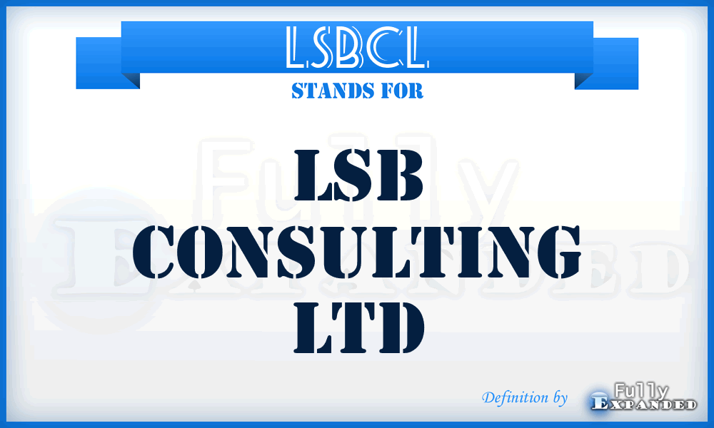 LSBCL - LSB Consulting Ltd