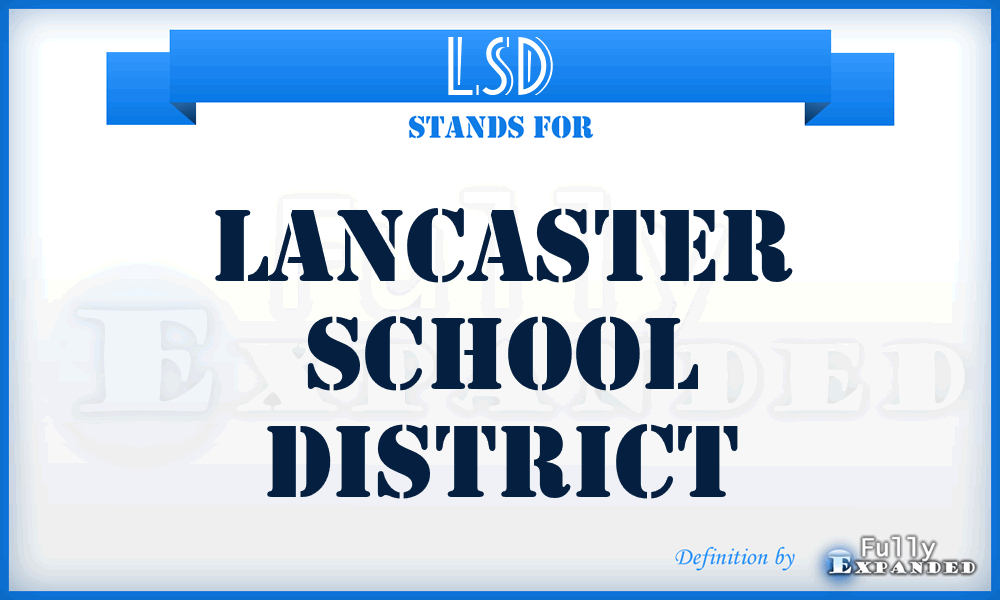 LSD - Lancaster School District