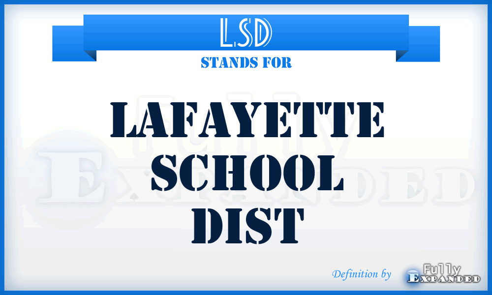LSD - Lafayette School Dist