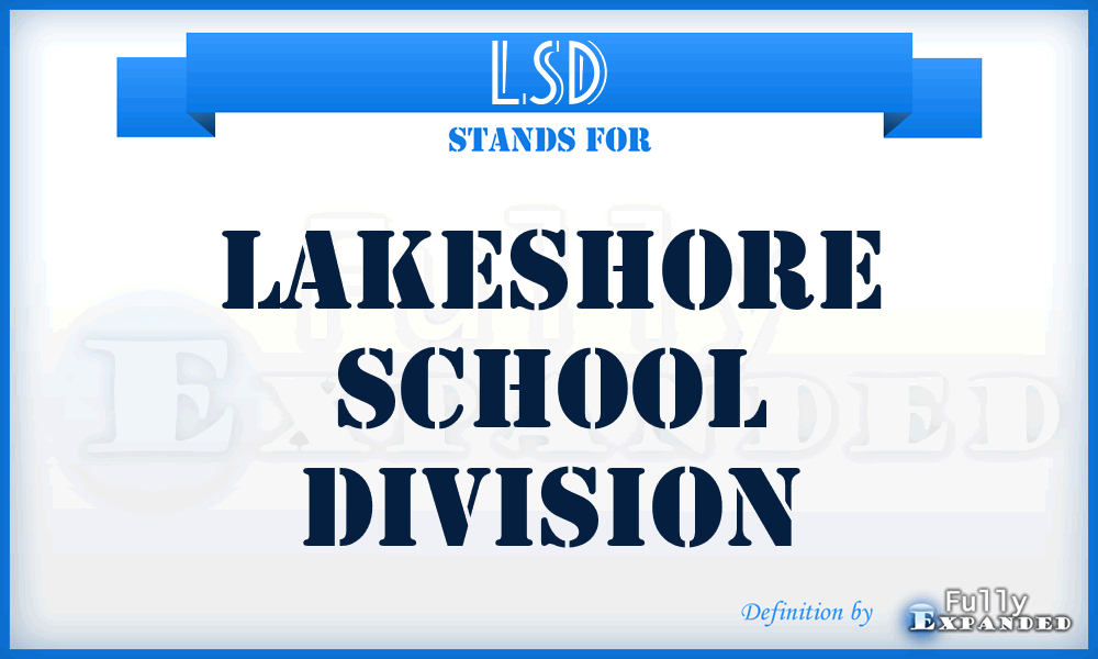 LSD - Lakeshore School Division