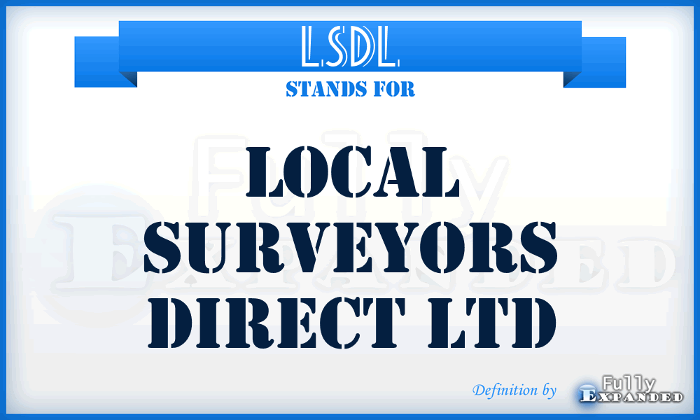 LSDL - Local Surveyors Direct Ltd