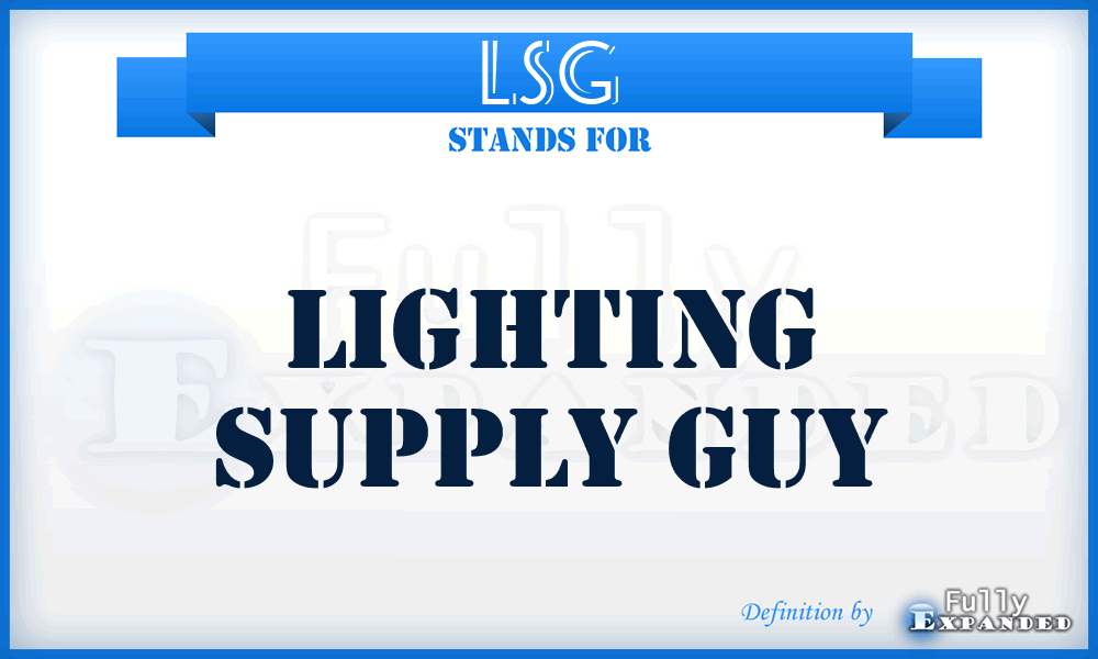 LSG - Lighting Supply Guy