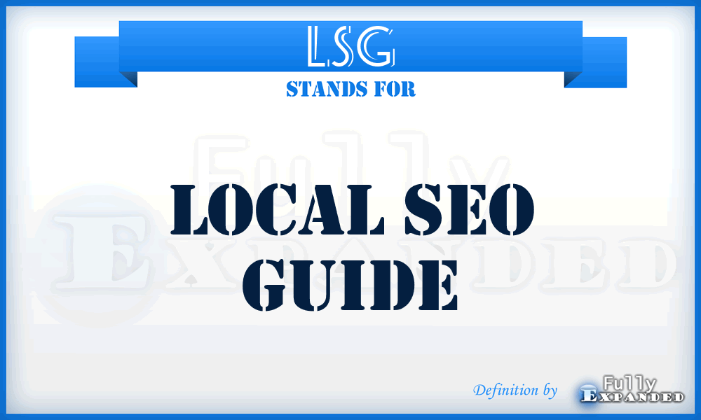 LSG - Local Seo Guide