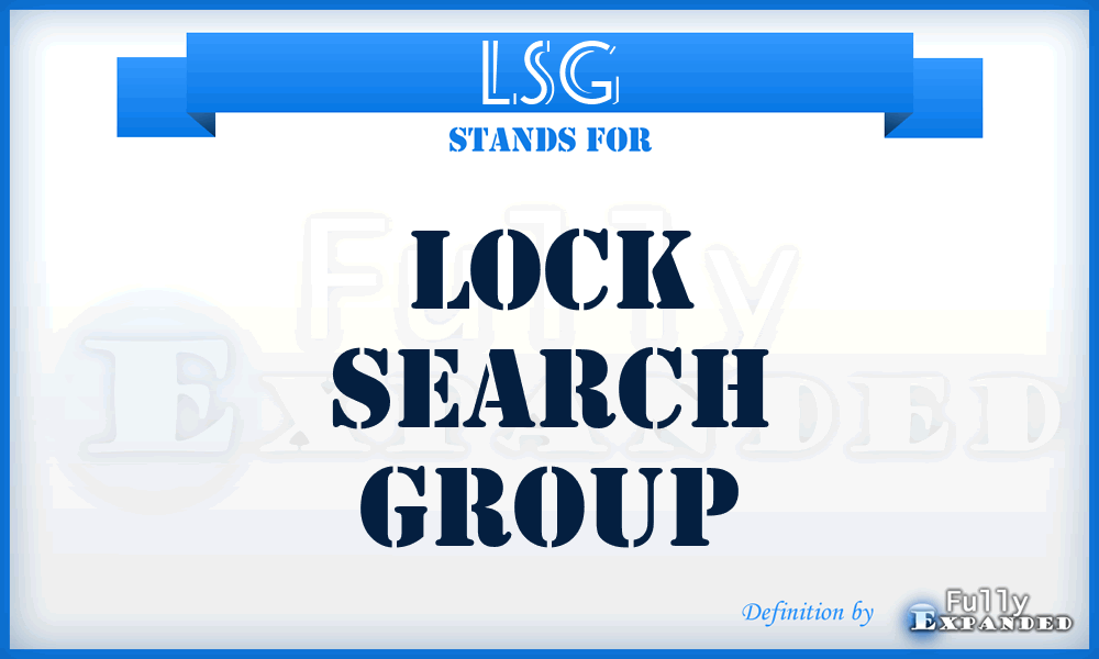 LSG - Lock Search Group