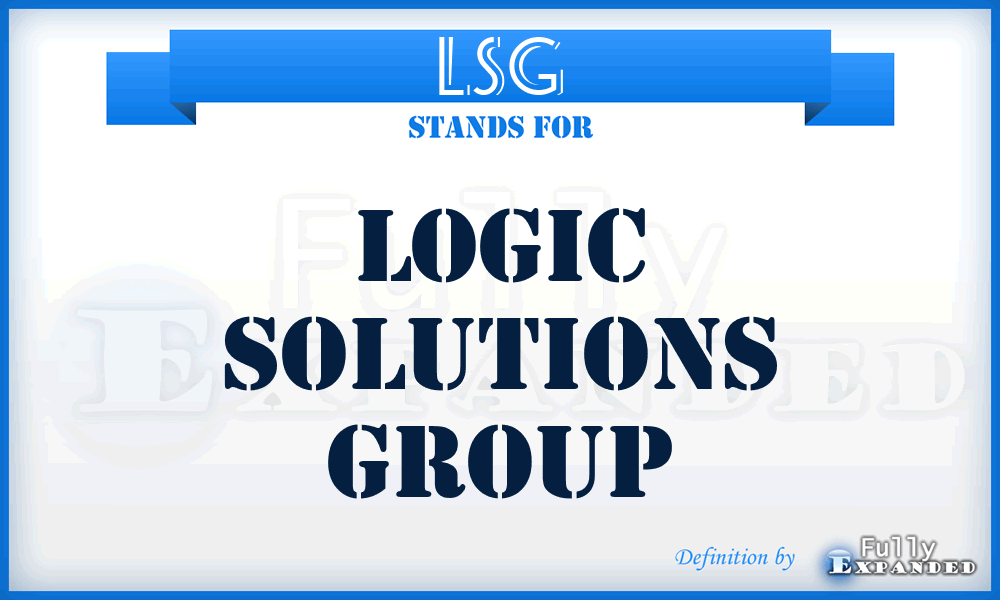 LSG - Logic Solutions Group