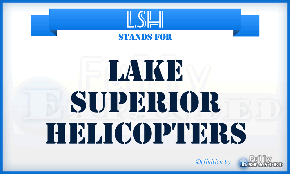 LSH - Lake Superior Helicopters