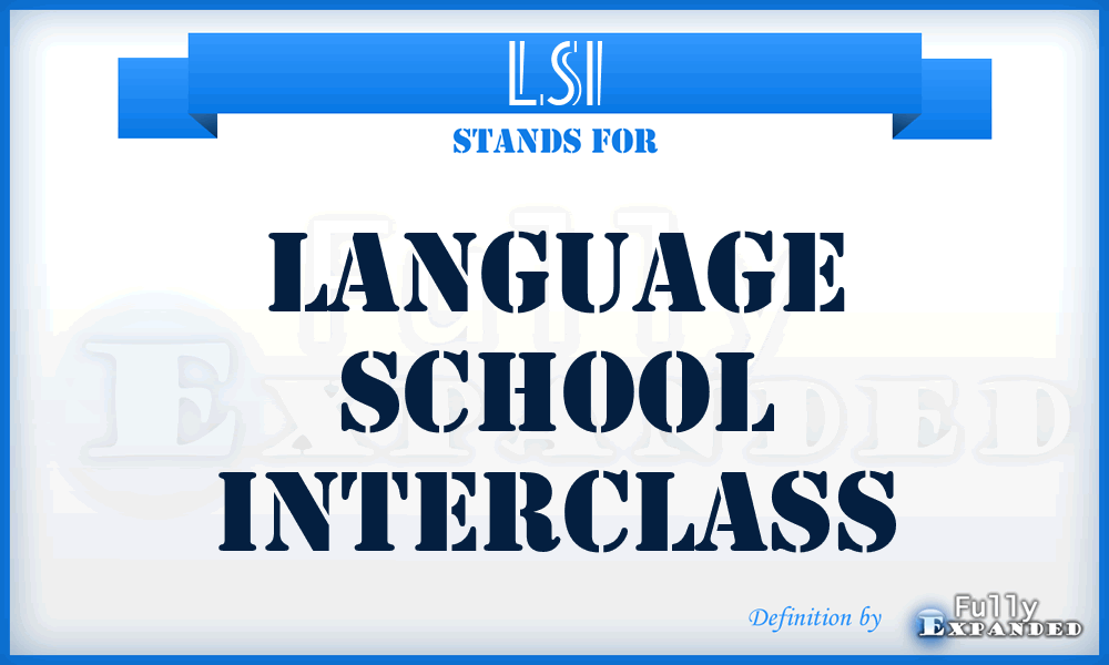 LSI - Language School Interclass