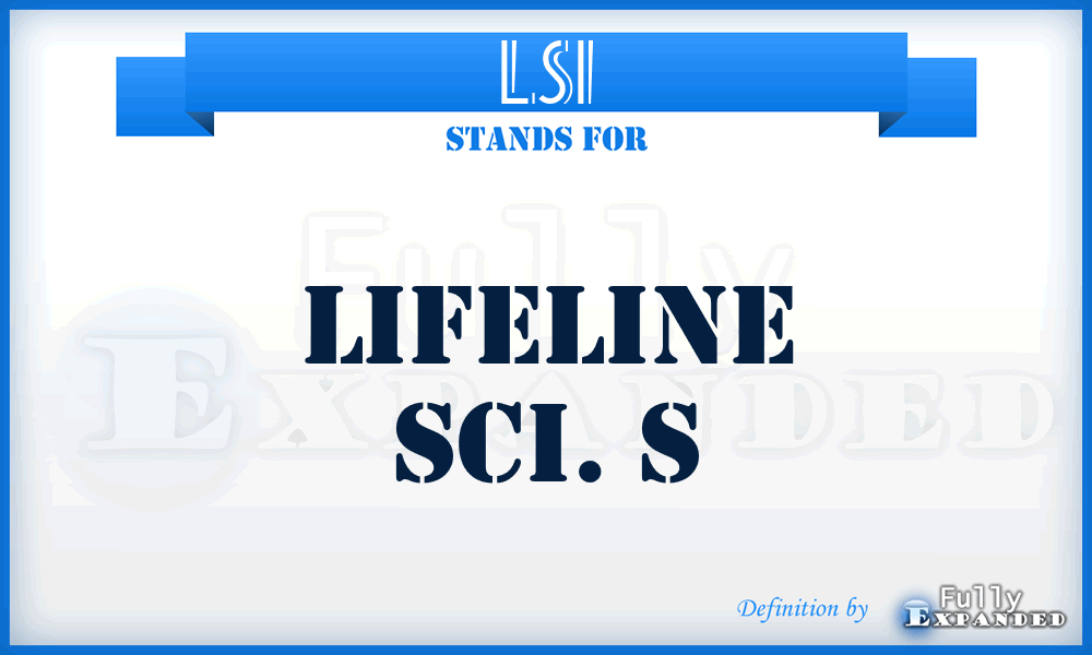 LSI - Lifeline Sci. S