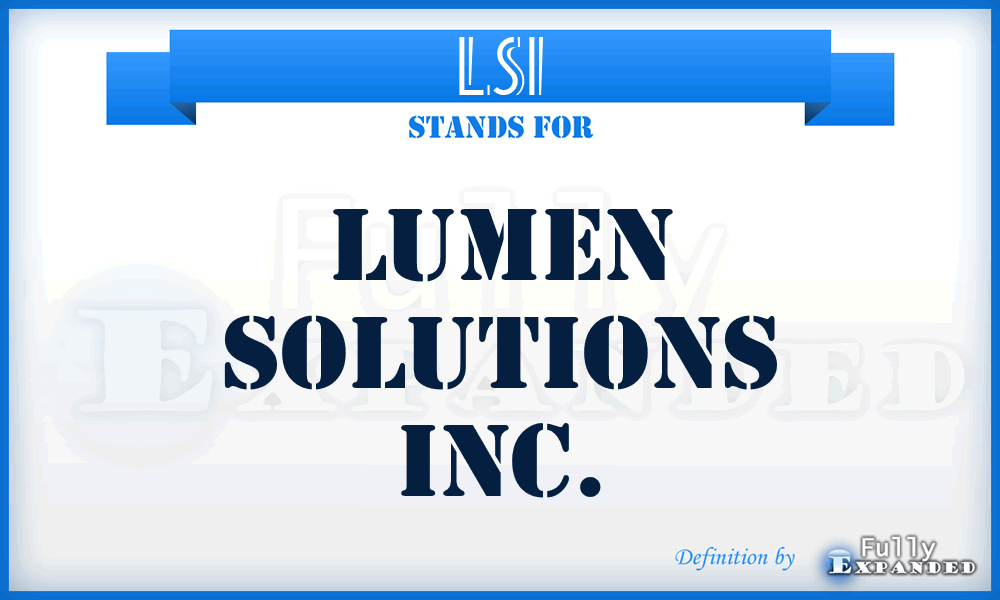 LSI - Lumen Solutions Inc.