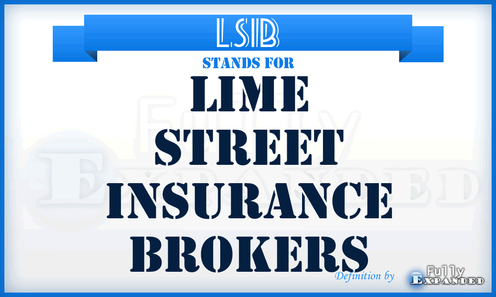 LSIB - Lime Street Insurance Brokers