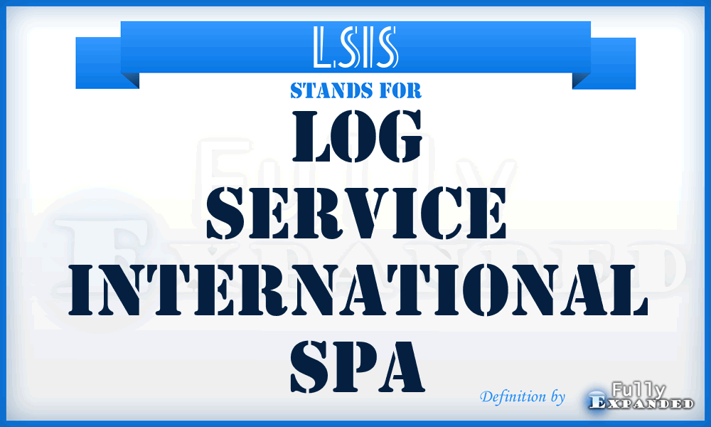 LSIS - Log Service International Spa
