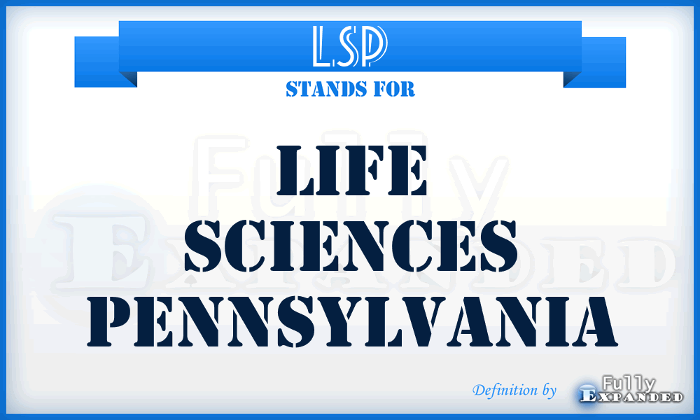 LSP - Life Sciences Pennsylvania