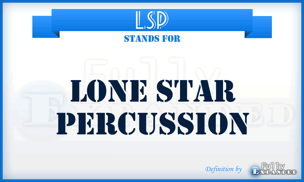 LSP - Lone Star Percussion
