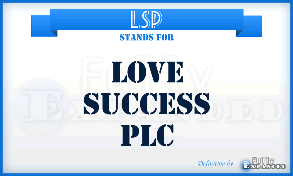 LSP - Love Success PLC