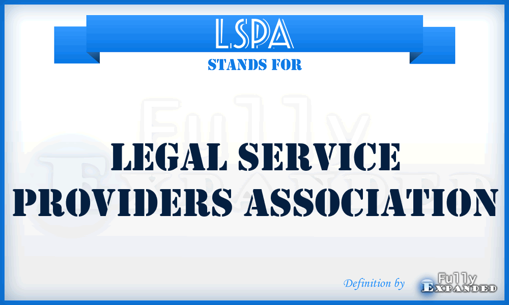 LSPA - Legal Service Providers Association