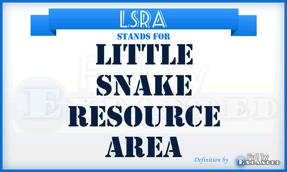 LSRA - Little Snake Resource Area