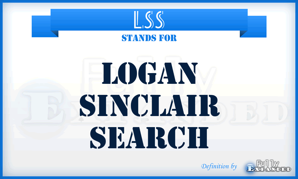 LSS - Logan Sinclair Search