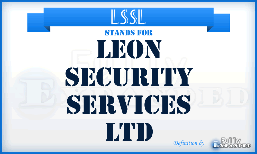 LSSL - Leon Security Services Ltd