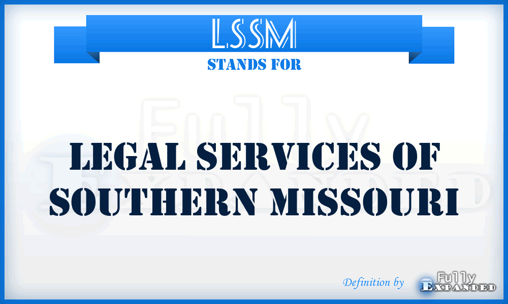 LSSM - Legal Services of Southern Missouri