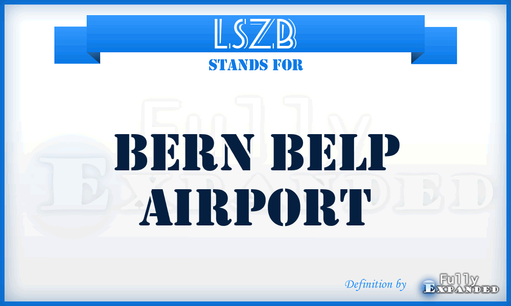 LSZB - Bern Belp airport
