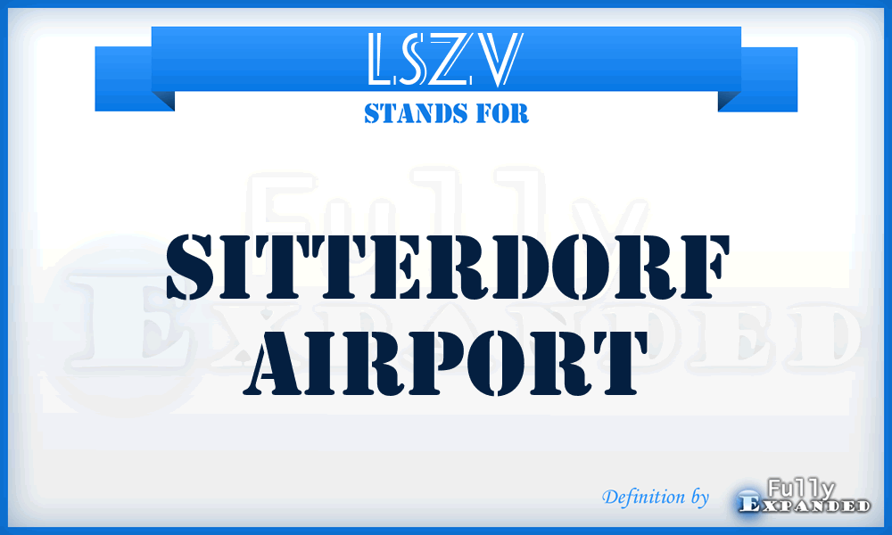 LSZV - Sitterdorf airport
