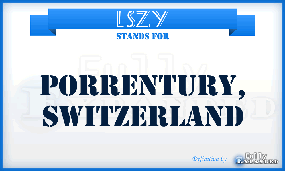 LSZY - Porrentury, Switzerland
