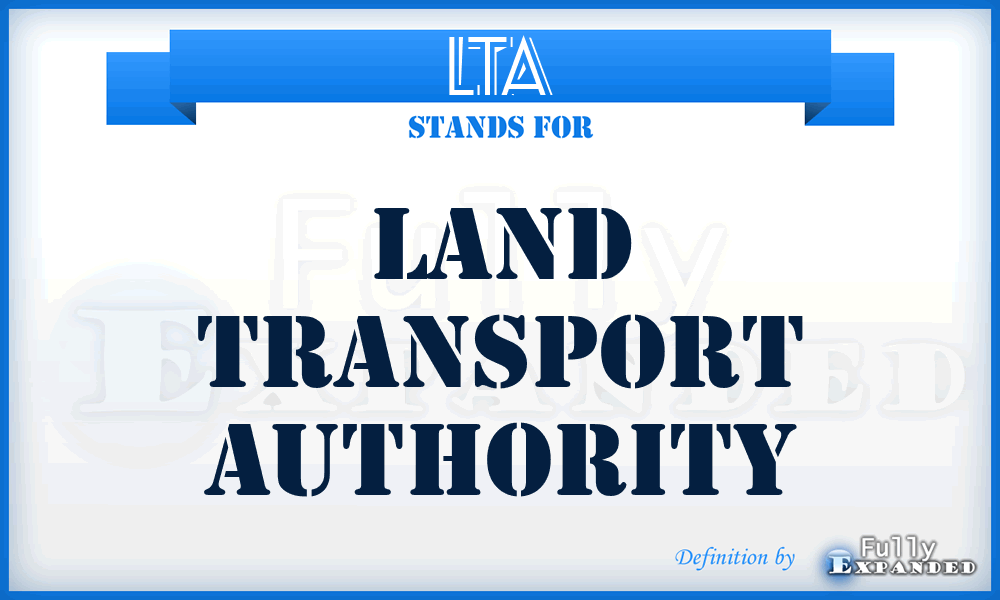 LTA - Land Transport Authority