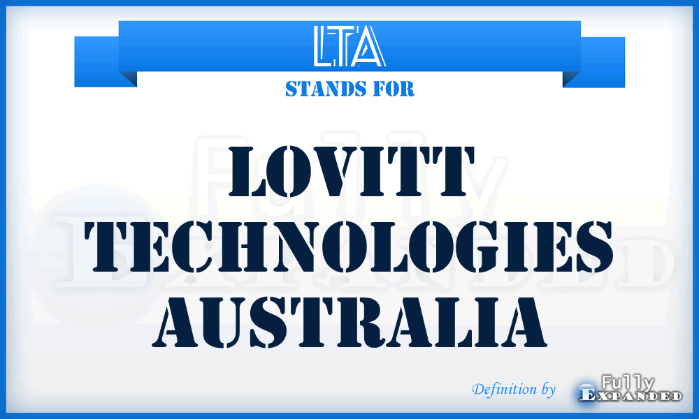 LTA - Lovitt Technologies Australia